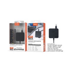 MTK AUTOMATIC CHARGER AT719 NE WITH 8 CONNECTORS FOR NOTEBOOK 45W 1.5M BLACK  MTK AUTOMATIC CHARGER AT719 NE WITH 8 CONNECTORS FOR NOTEBOOK 45W 1.5M BLACK